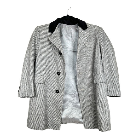 Liliputian Bazaar Best & Co Childs Coat Size 5 Navy Blue Wool Hooded Packets - Picture 7 of 13